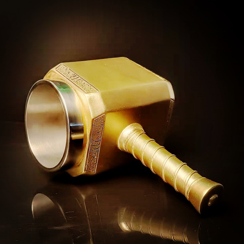 Thor Cốc Uống Bia Bằng Thép Không Gỉ Hình Búa thor