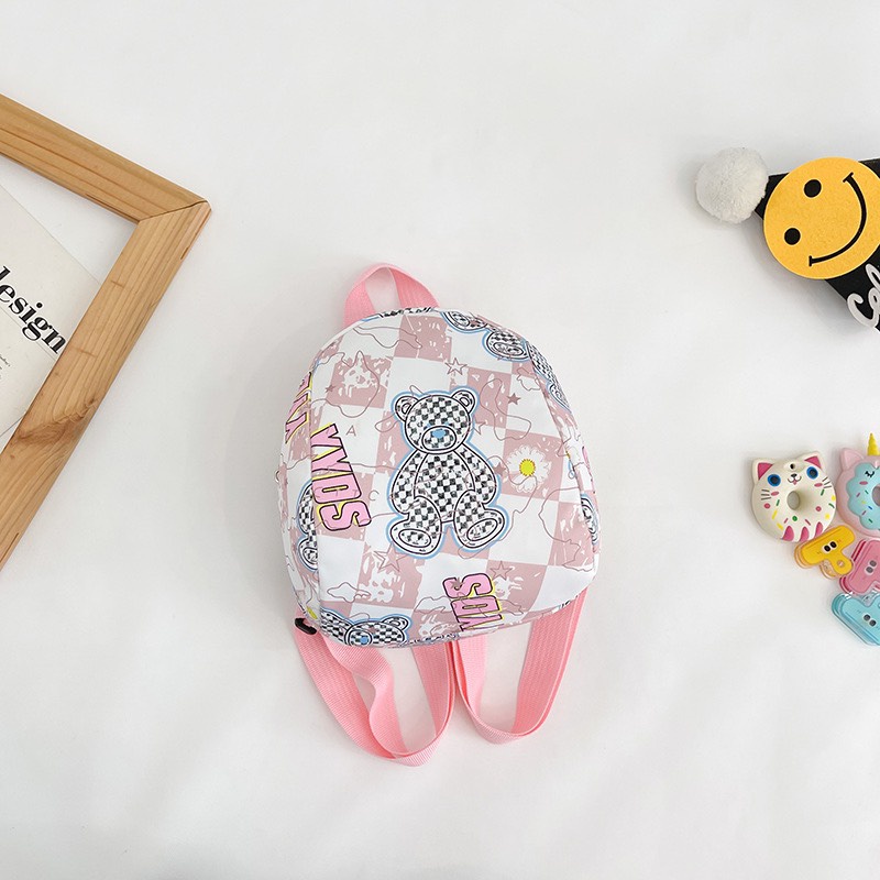 Balo mẫu gấu dành cho bé siêu cute, họa tiết nổi bật phong cách Hàn Quốc (9761)