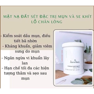 Mặt nạ đất sét giảm dầu mụn hũ chiết 50ml