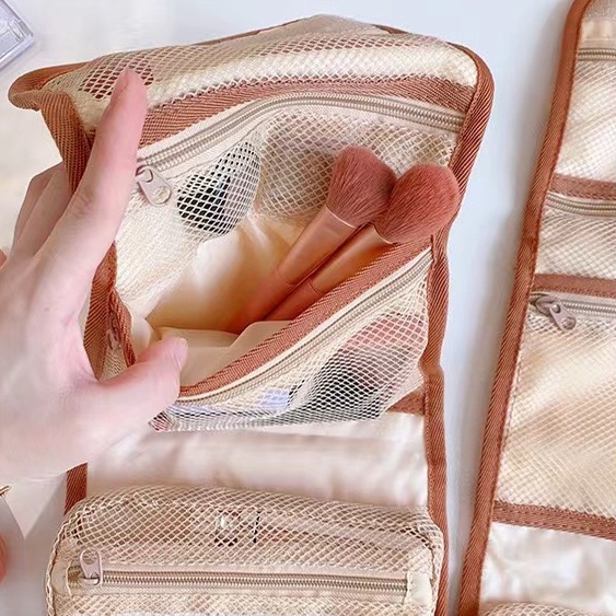 Túi Đựng Mỹ Phẩm Đa Năng Gấp Gọn Kiểu Hàn Quốc Dễ Thương