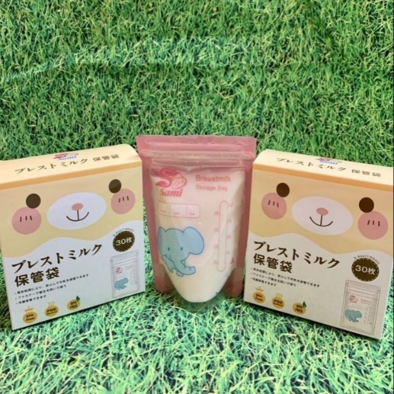 Sỉ 10 hộp túi trữ sữa Sami 100ml / Nhật Bản