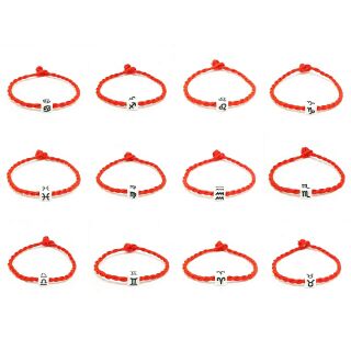 Vòng tay chỉ đỏ 12 cung hoàng đạo ( 1 vòng)