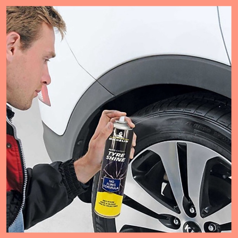 Chai Xịt Vệ Sinh Bảo Dưỡng và Làm Bóng Lốp Ô Tô Michelin W31432 Auto Expert Tyre Shine 520ml (hàng chính hãng)