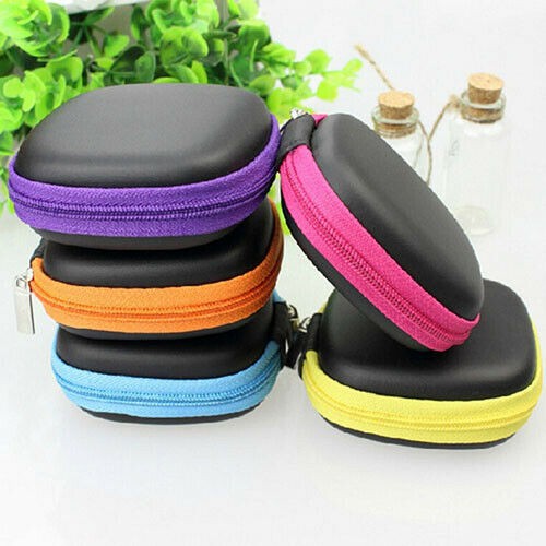 ❌GIÁ HỦY DIỆT⛔  Túi Đựng Tai Nghe / Dây Cáp Hình Vuông Mini Có Khóa Kéo Tiện Dụng 88215