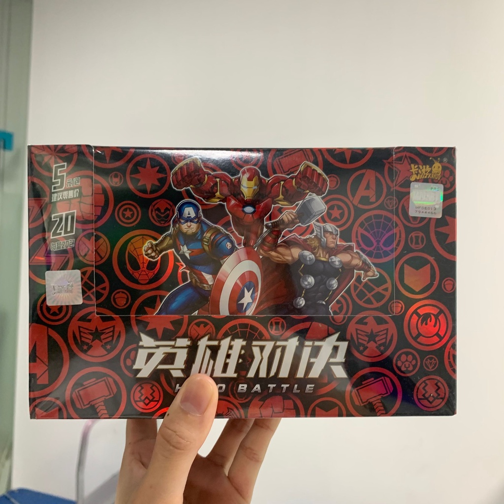 Bộ Thẻ Bài Siêu Anh Hùng Marvel Người Nhện Người Sắt SSR Flash