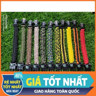 Vòng Tay Sinh Tồn V1- ĐÁNH LỬA - LA BÀN - CÒI - DAO - Hàng Có Sẵn
