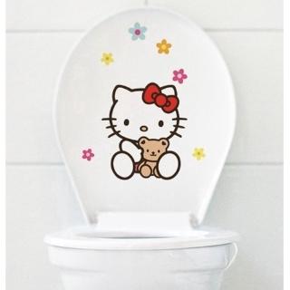Miếng Dán Trang Trí Nội Thất Phòng Tắm Hình Hello Kitty Dễ Thương
