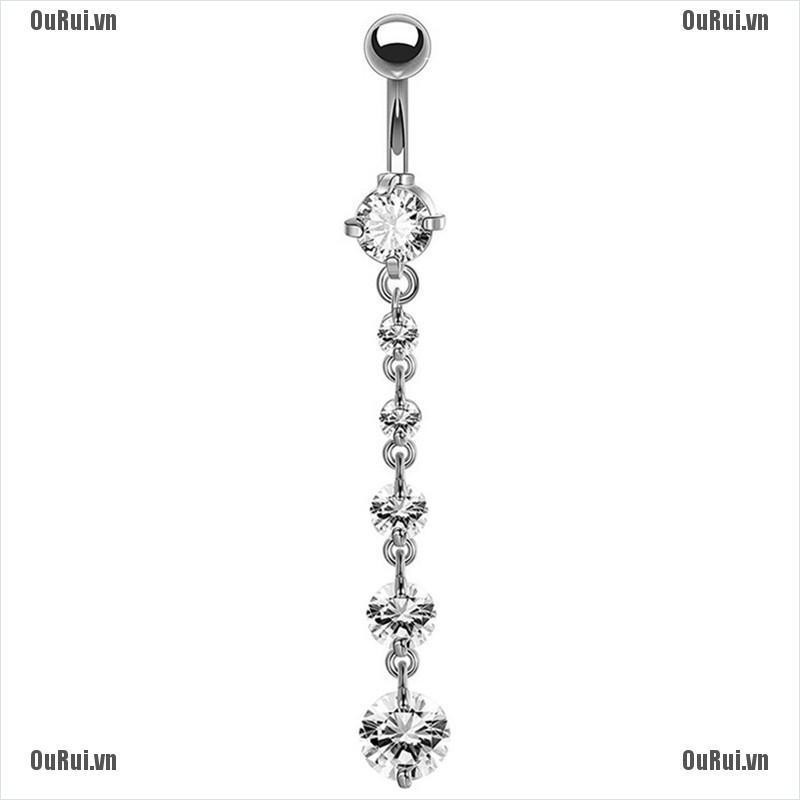 Khuyên Rốn Đính Đá Thời Trang Cá Tính