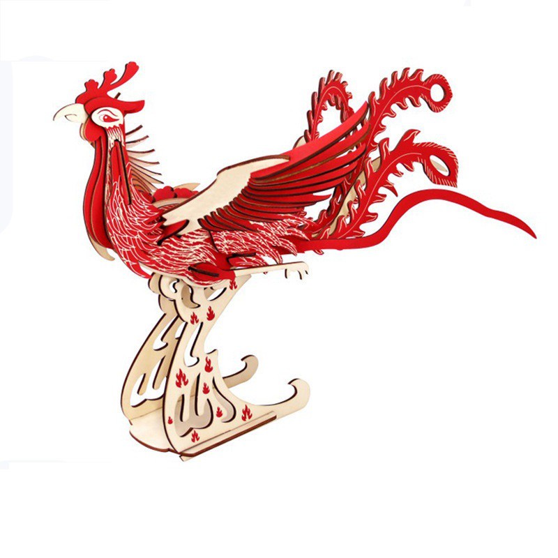 Mô hình Phượng Hoàng- Phoenix- Đồ chơi lắp ghép 3D gỗ