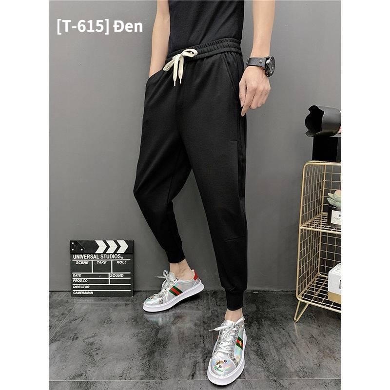 Quần jogger nam không dày phong cách Hàn Quốc nam