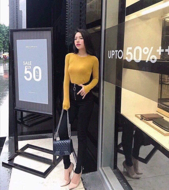 Áo Thun Cotton Dài Tay Thái Lan