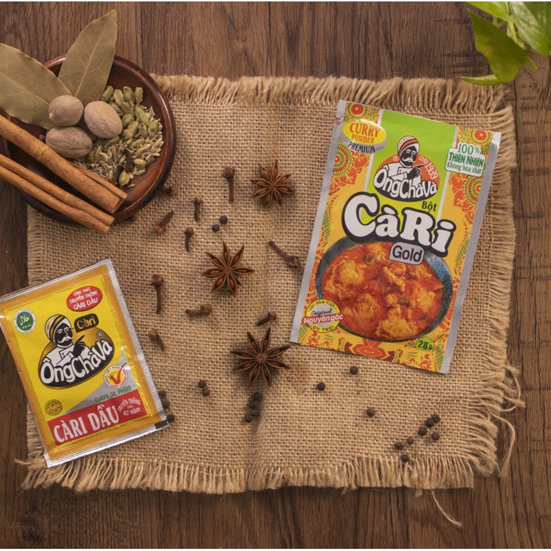 Combo 2 gói Bột Cà Ri Gold Ông Chà Và 28gr - (Bột Cari)