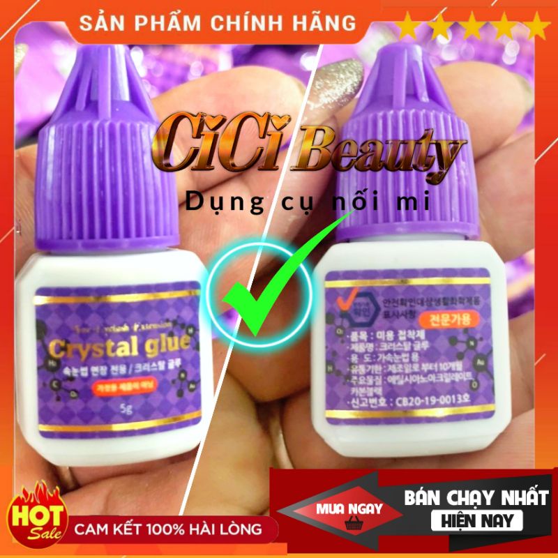 Keo nối mi Crystal chính hãng hàn quốc 5ml