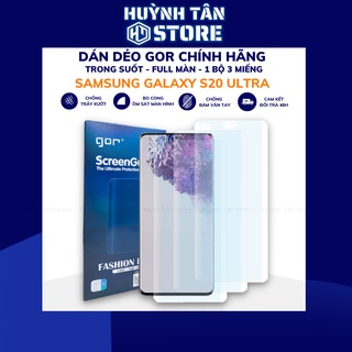 Dán dẻo s20 ultra trong suốt chính hãng GOR combo 3 miếng phụ kiện điện thoại huỳnh tân store