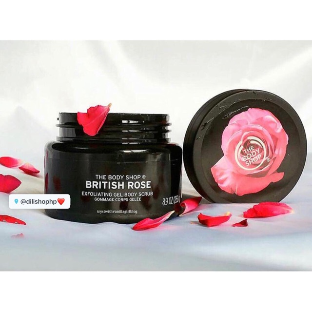 Tẩy da chết body The Body Shop British Rose 50ml