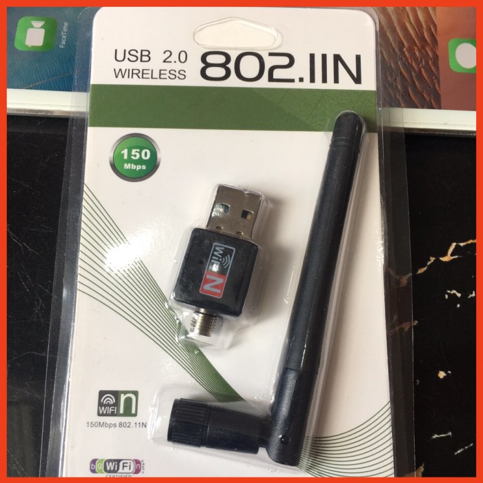 USB 2.0 Thu Sóng Wifi WIRELESS 802.11N có anten 150Mbps 2.4 GHZ - Giá Rẻ