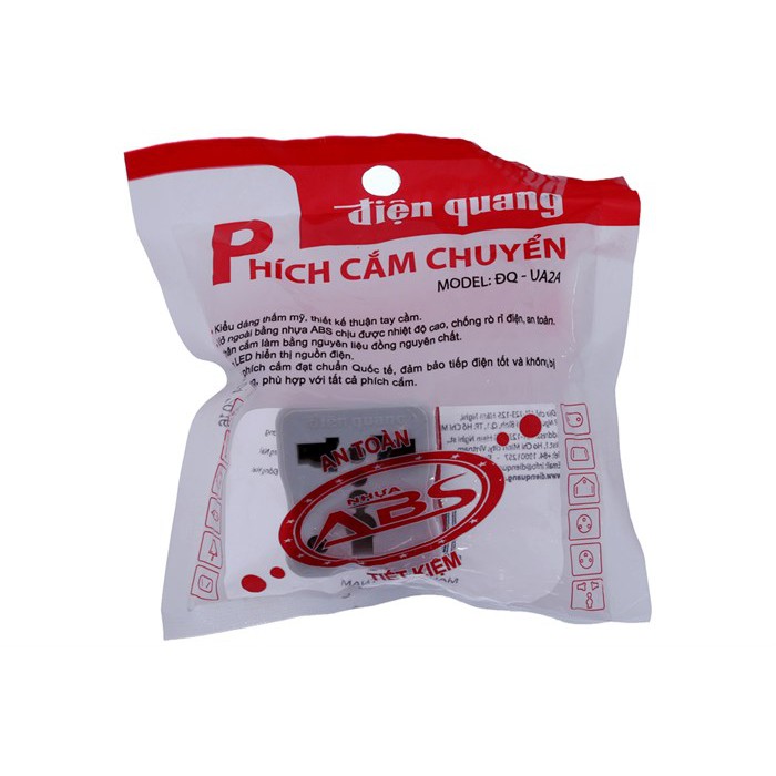 Phích cắm chuyển Điện Quang ĐQ UA2A (màu ngẫu nhiên)