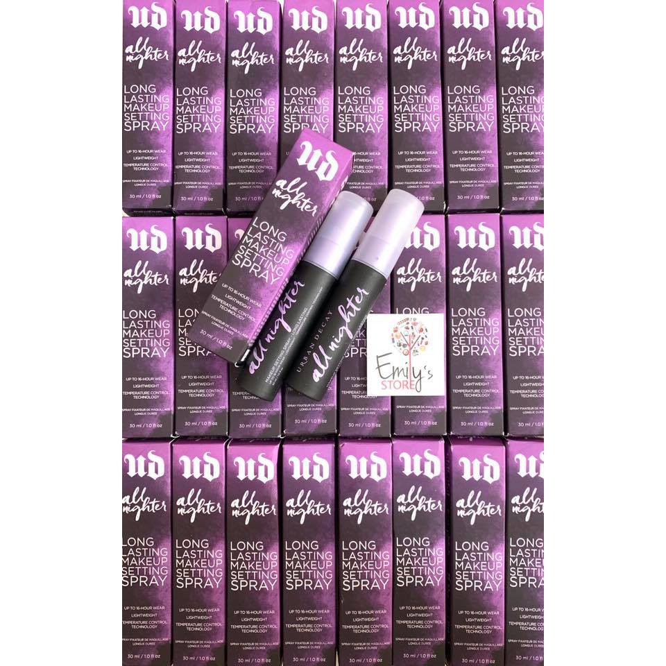 (Mẫu mới) XỊt giữ make up Urban Decay All Nighter Setting Spray phù hợp mọi loại da | WebRaoVat - webraovat.net.vn