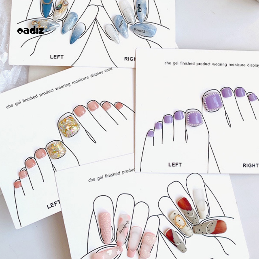 Bộ 5 Thẻ Trưng Bày Móng Tay Giả Tiện Lợi Edge