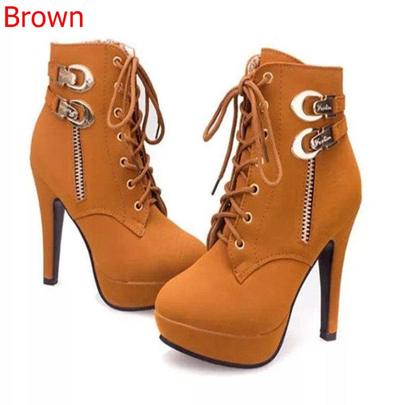 Giày Bốt Da Cao Gót Thời Trang Nữ Cá Tính | BigBuy360 - bigbuy360.vn