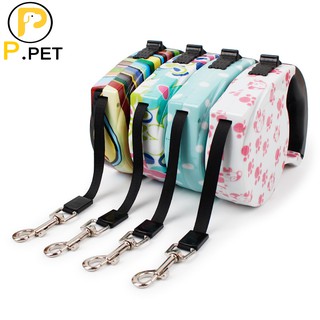 Dây Dắt Chó Mèo Dưới 5kg Tự Động Có Thể Thu Gọn 5m - Dây Dắt Cuộn - Đồ Thú Cưng - P.Petshop