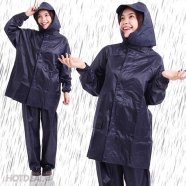 ÁO MƯA BỘ VẢI DÙ CÓ PHẢN QUANG, SIÊU BỀN CHỐNG THẤM NƯỚC CAO CẤP