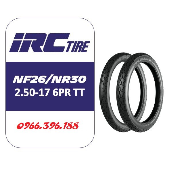 Vỏ (lốp) Trước và Sau xe Wave anpha,zx,100... - Hãng IRC (Lốp theo xe Honda)