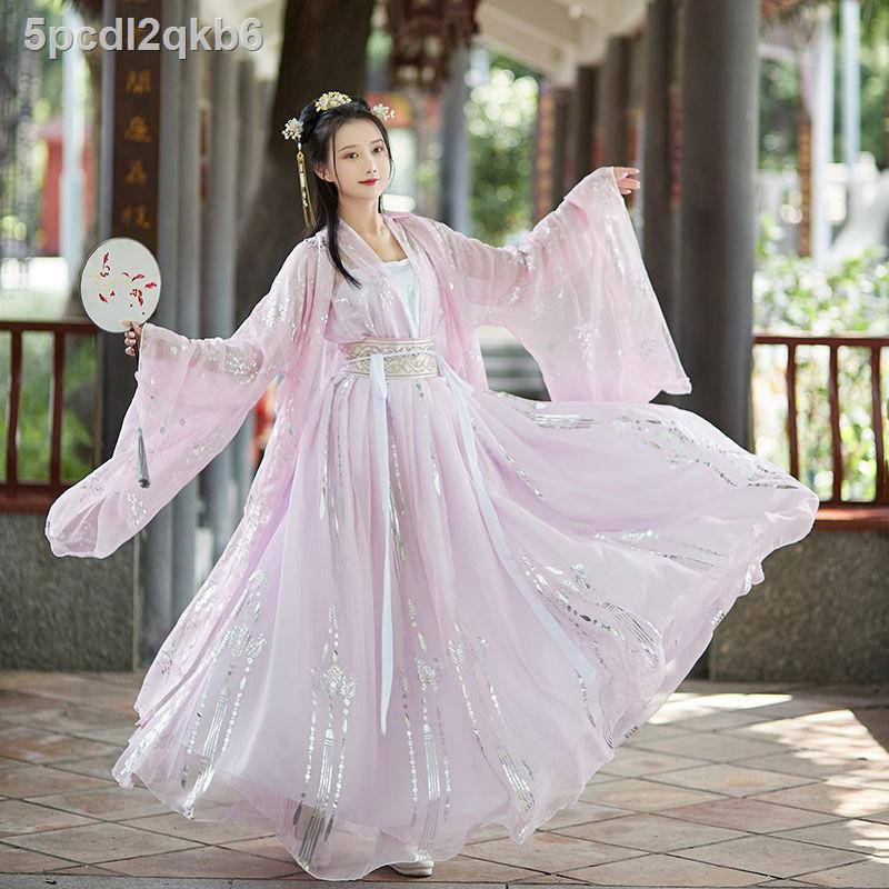Trang phục học sinh nữ phong cách quốc gia Hanfu mới Meihe Tang làm áo sơ mi trắng tay to cổ rộng mặc lót hàng ng