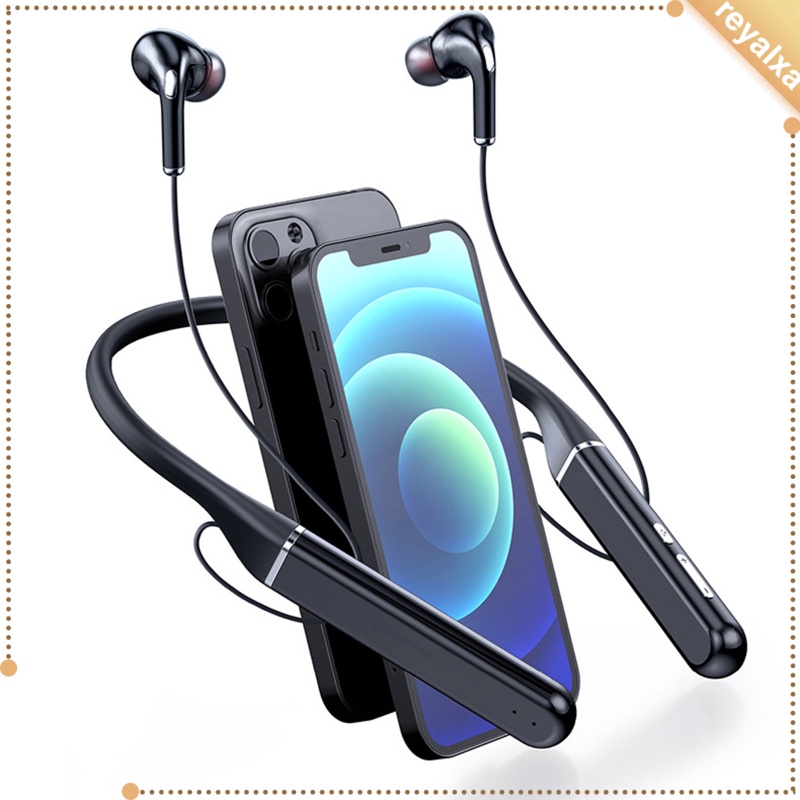 Tai Nghe Bluetooth Đeo Cổ Chống Mồ Hôi Có Mic Hỗ Trợ Luyện Tập Thể Thao
