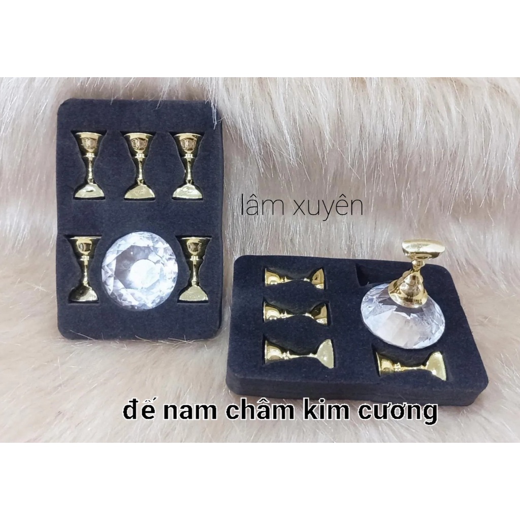 Đế nam châm gắn móng mẫu tập vẽ, chụp móng mẫu