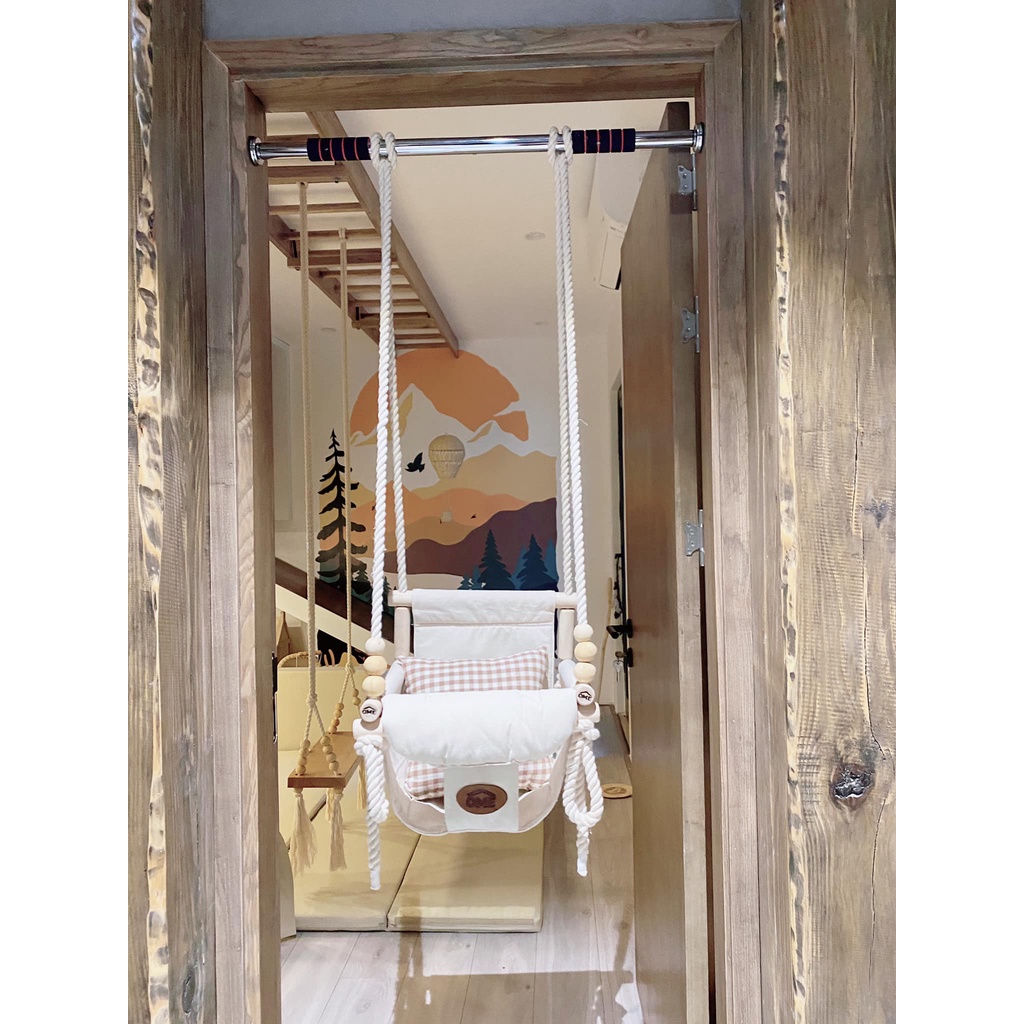 Xích Đu Vải Ome Phong Cach Han Quoc 2 Trong 1 Cho Bé Từ 6 Tháng Đến 10 Tuổi
