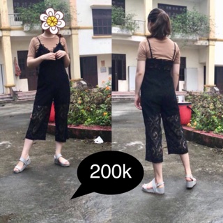 Quần yếm ren cá tính size S