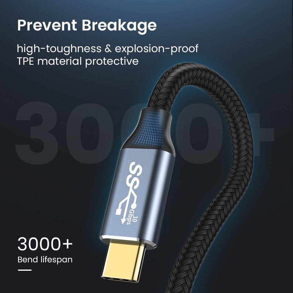 Dây Cáp Sạc Nhanh PD3.1 100W Type C gen 2 10Gbps / 20Gbps truyền hình ảnh 4K Thunderbolt 3