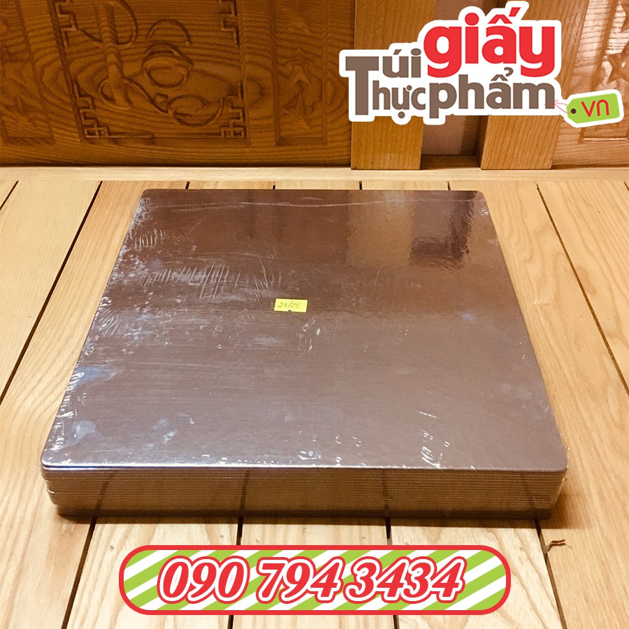 50 Đế lót bánh kem Vuông size 28cm (Bạc)