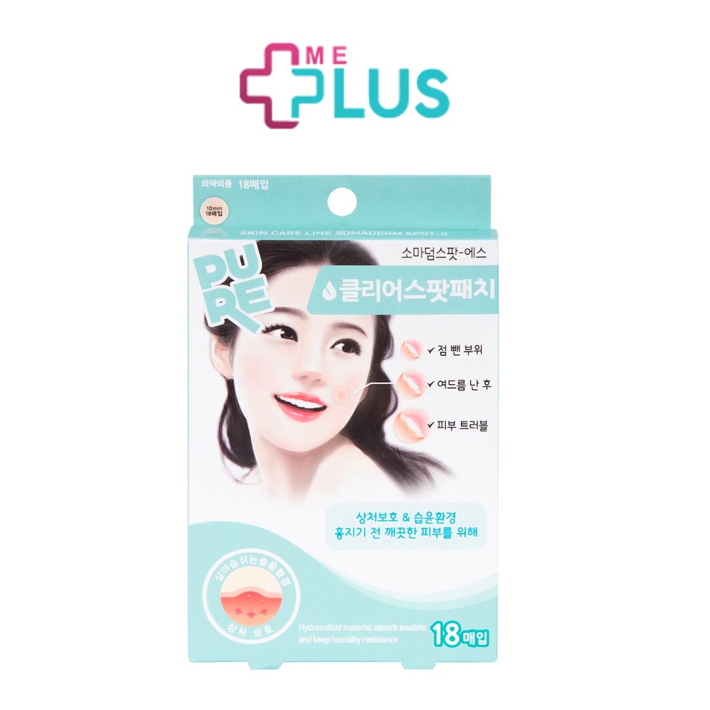 Miếng Dán Mụn Somaderm Spot - Hàn Quốc Băng Dán Hỗ Trợ Làm Lành Vết Thương Giảm Mụn, Không Để Lại Sẹo, Thâm 18-24 miếng