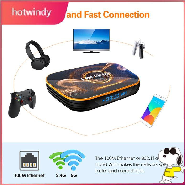 Đầu Phát Mạng Không Dây Dqidianz Hk1r Android 10.0 Rk3318 4gb 4k Wifi