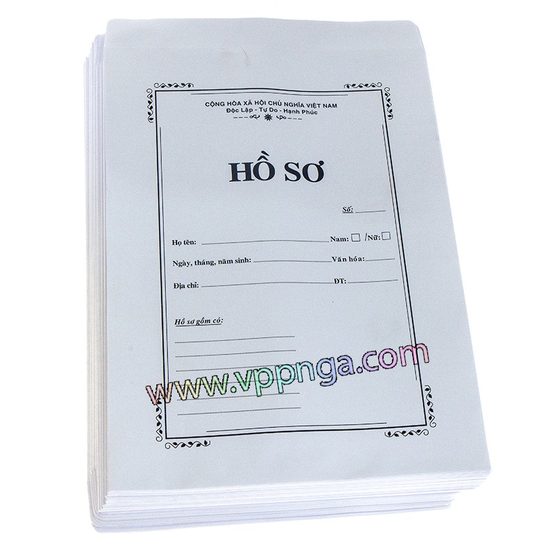 Túi đừng hồ sơ, túi đựng giấy trắng (25x34)cm, (100 cái/bịch)