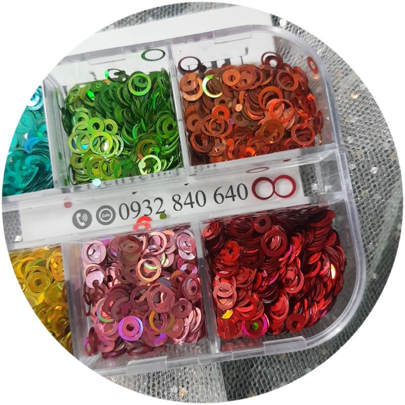 SET ẨN VÒNG TRÒN RỖNG 12 MÀU