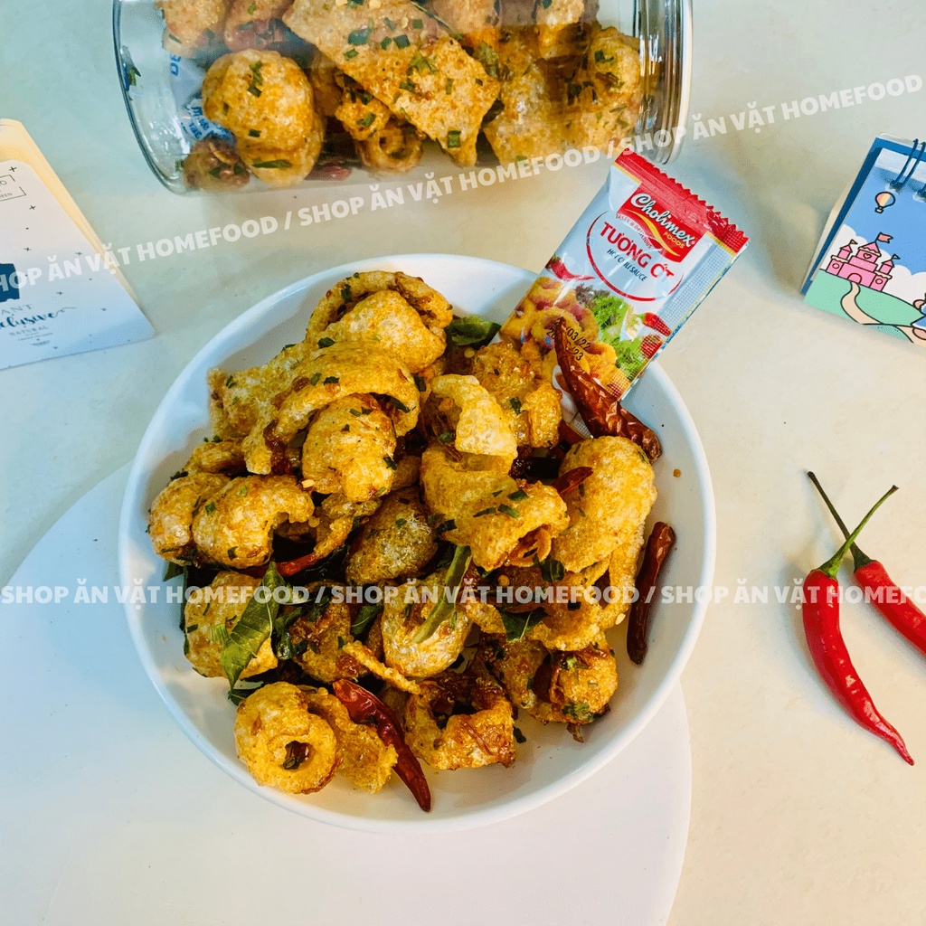 Da heo mắm hành HomeFood 180gr da heo chiên giòn thơm ngon an toàn vệ sinh thực phẩm