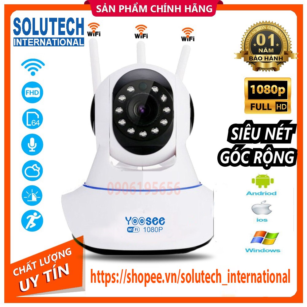 Camera Yoosee IP Wifi 3 râu 2.0M - chuẩn Full HD 1080P siêu nét