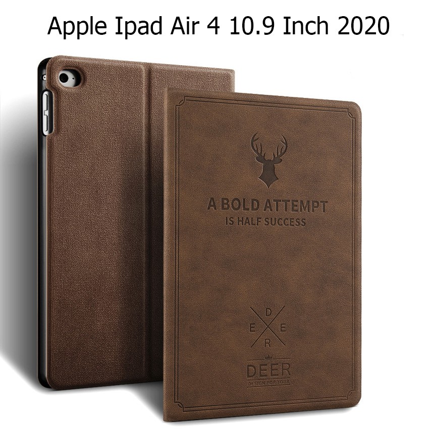 Bao Da Cover Dành Cho Ipad Air 4 / Air 5 10.9 Inch 2022 Pro 11 Inch 2020 / 2018 Vân Da Tuần Lộc