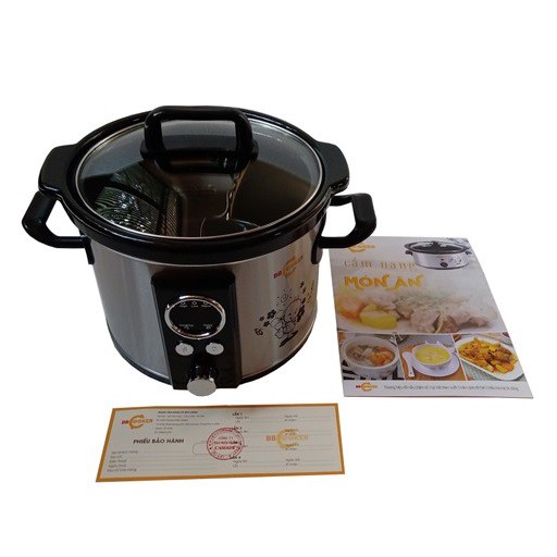 Nồi Hầm Chậm Nấu Cháo Tự Động Điện Tử BBcooker DS25 2.5 Lít (Có thể kho cá, kho thịt)