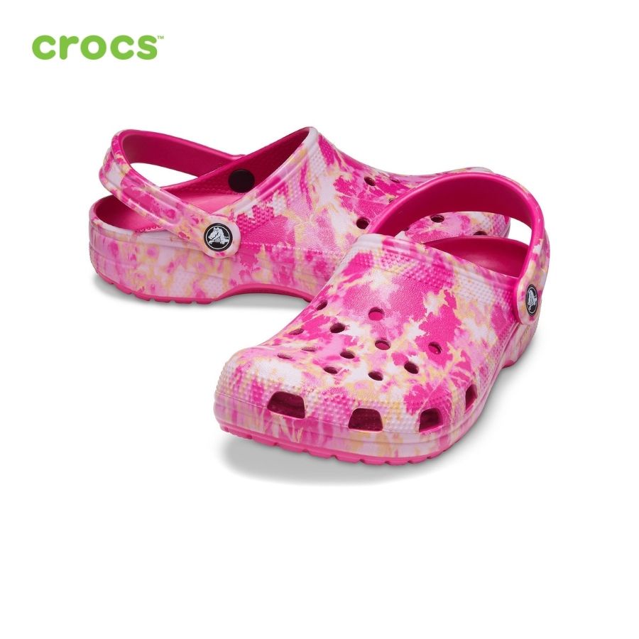 Giày lười clog unisex Crocs Bleach Dye - 207326-6X0