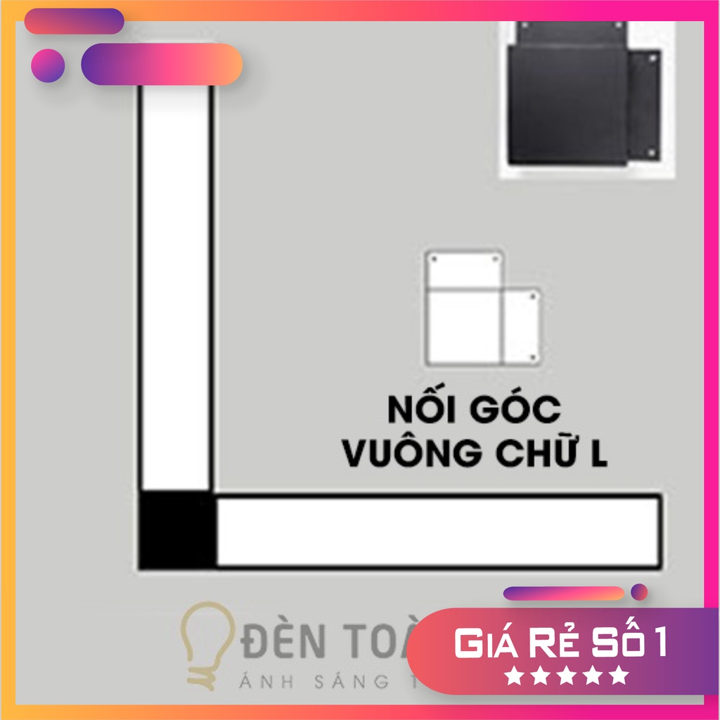 Phụ Kiện đèn - nối góc vuông, tam giác, lục giác đèn thả máng văn phòng R70mm
