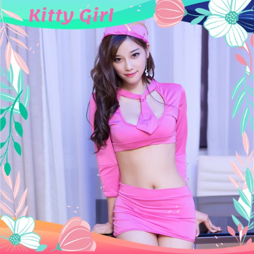 Bộ Đồ Cosplay Đồng Phục Tiếp Viên Hàng Không Sexy CO17 | BigBuy360 - bigbuy360.vn