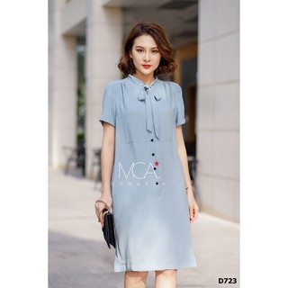 [CO MAYCA] Váy suông nữ cổ thắt nơ D723