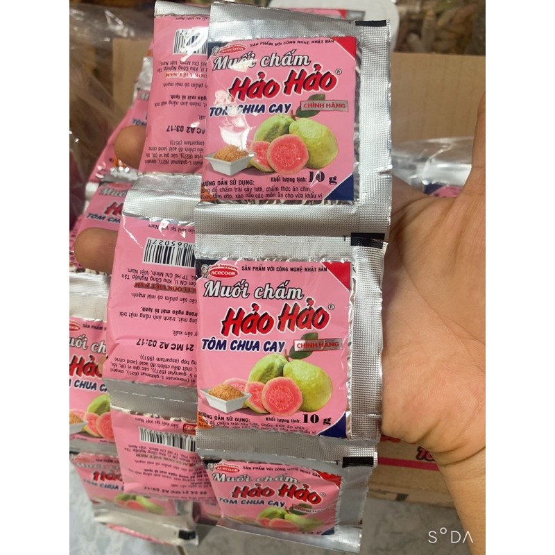 Muối chấm Hảo Hảo chính hãng tôm chua cay gói 10g | BigBuy360 - bigbuy360.vn