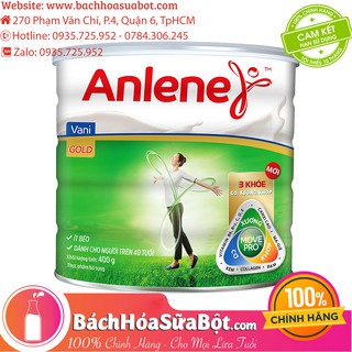 Sữa Bột Anlene Gold Movepro Hương Vani (Dành cho người trên 40 tuổi) - 400g