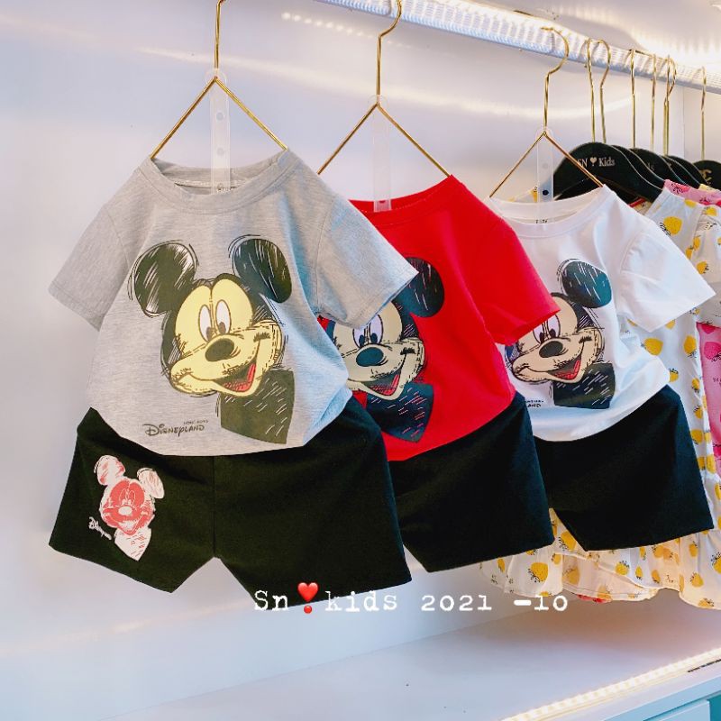 Bộ mickey cotton Quảng Châu hàng đẹp