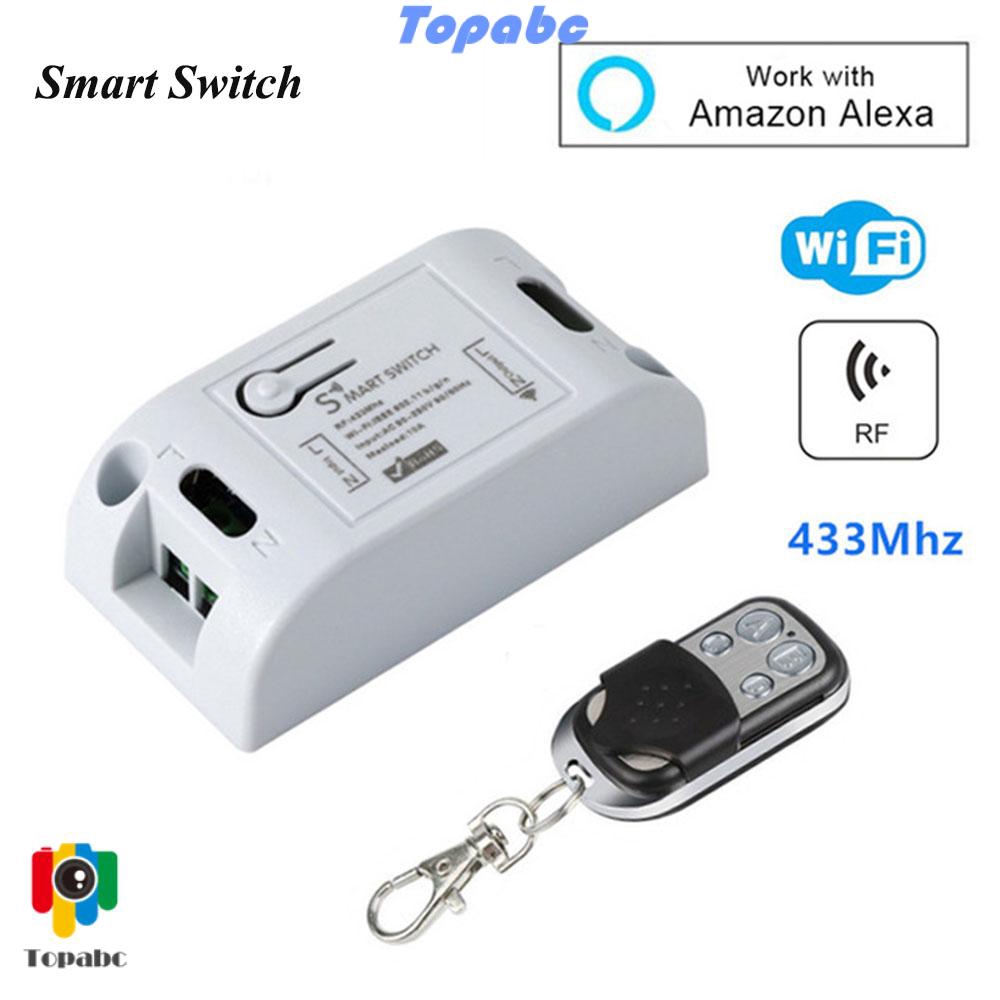 Công tắc kết nối wifi điều khiển từ xa bằng App 433 Mhz